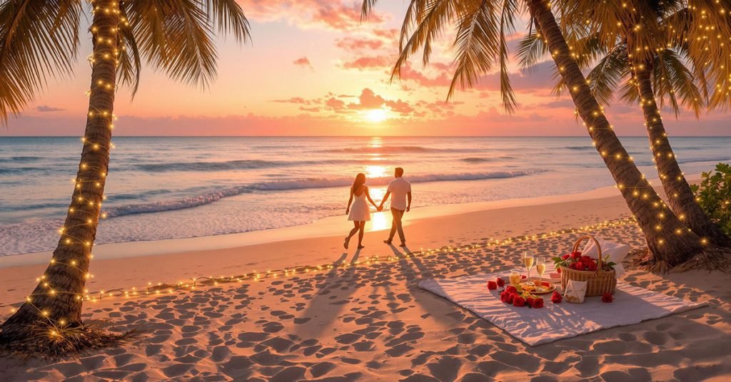 Romantic beach captions for instagram