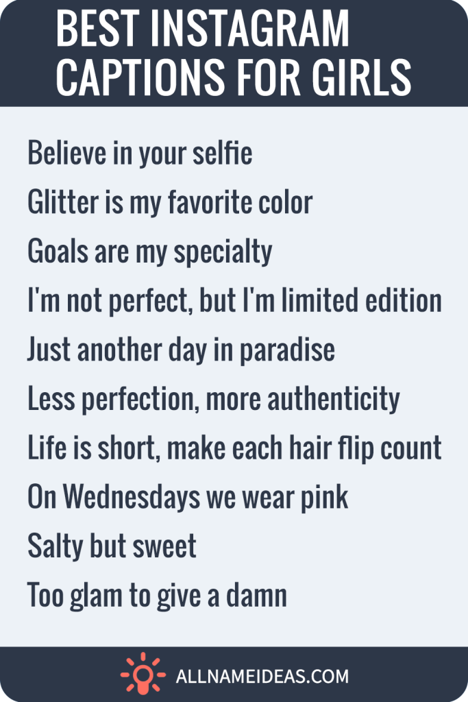 best instagram captions for girls pinterest